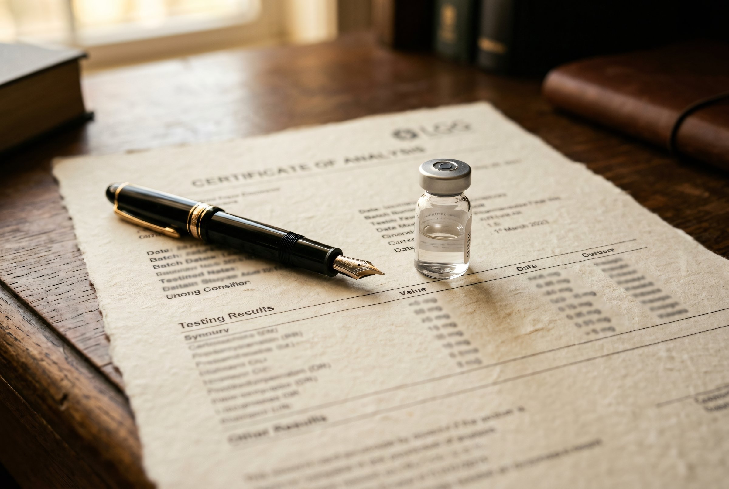 Certificate of Analysis